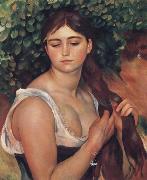 Pierre Renoir The Braid(suzanne Vdaladon) oil painting artist